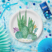 Waterverf , cactus , sacharose papieren bordje (Feest)