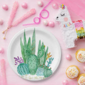 Waterverf , cactus , sacharose papieren bordje (Feest)
