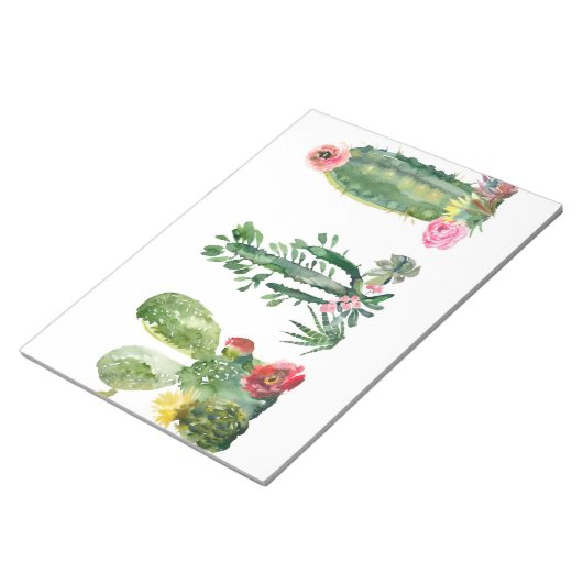 Waterverf Cactus schilderen Notitieblok (Schuin)