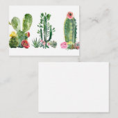 Waterverf Cactus schilderen Visitekaartje (Voorkant / Achterkant)