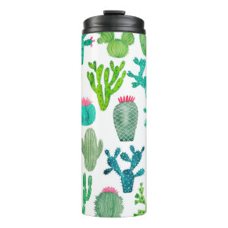 Waterverf Cactus Set: Artistiek Collectie Thermosbeker