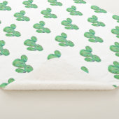 Waterverf Cactus Sherpa Deken (3/4)