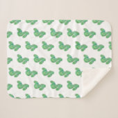 Waterverf Cactus Sherpa Deken (Voorkant (horizontaal))