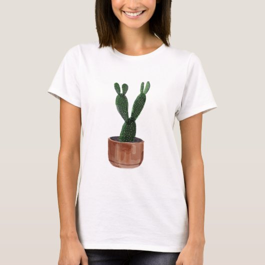 Waterverf Cactus Shirt (Voorkant)