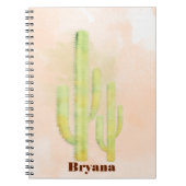 Waterverf Cactus Simple Southwestern Journal Notitieboek (Voorkant)