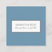 Waterverf Cactus Small Marketing Vierkante Visitekaartje (Achterkant)