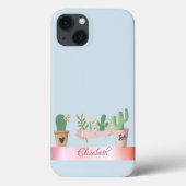 Waterverf Cactus, Stripe Case-Mate iPhone Case (Achterkant)