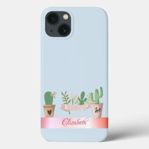 Waterverf Cactus, Stripe Case-Mate iPhone Case