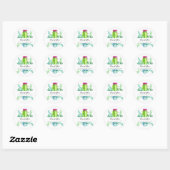 Waterverf Cactus Succulent Custom Dank u Ronde Sticker (Vel)