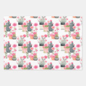 Waterverf Cactus Succulent Pattern Western Chic Inpakpapier Vel (Voorkant 3)
