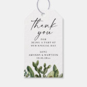 Waterverf Cactus Succulent Wedding Bedankt Cadeaulabel (Voorkant)