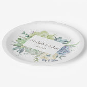 Waterverf Cactus Succulenten Papieren Bordje (Gekanteld)