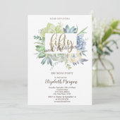 Waterverf Cactus Succulenten Polka Dots 50th Kaart (Staand voorkant)