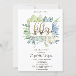 Waterverf Cactus Succulenten Polka Dots 50th Kaart