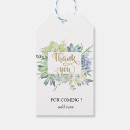 Waterverf Cactus Succulenten Polka Dots Cadeaulabel