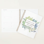Waterverf Cactus Succulenten Polka Dots Planner (Display)