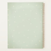Waterverf Cactus Succulenten Polka Dots Planner (Achterkant)
