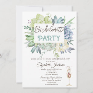 Waterverf Cactus Succulenten Stippen Henparty Kaart