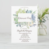 Waterverf Cactus Succulenten Stippen Pensioen Kaart (Staand voorkant)