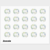 Waterverf Cactus Succulenten Zwangerschap Ronde Sticker (Vel)