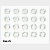 Waterverf Cactus Succulents Baby shower Ronde Sticker (Vel)