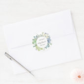 Waterverf Cactus Succulents Baby shower Ronde Sticker (Envelop)