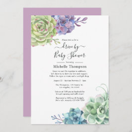 Waterverf Cactus Succulents Drive by Shower Kaart