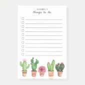 Waterverf Cactus Succulents Floral Blush Post-it® Notes (Voorkant)