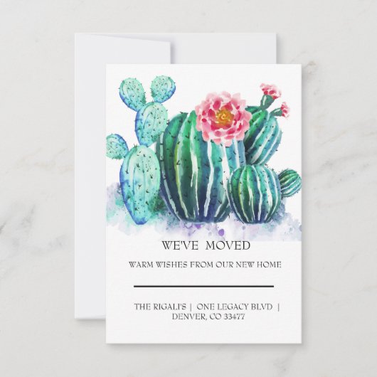 waterverf Cactus thuisbeweging (Voorkant)