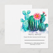 waterverf Cactus thuisbeweging (Voorkant / Achterkant)