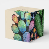Waterverf cactus tuin in potten bedankdoosjes (Achterkant)