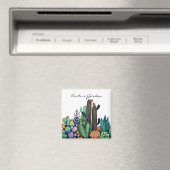 Waterverf cactus tuin in potten magneet (Insitu (Vaatwasser))