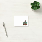 Waterverf cactus tuin in potten post-it® notes (Kantoor)