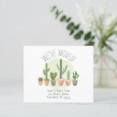 Waterverf Cactus We hebben de aankondiging verplaa (Staand voorkant)