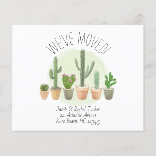 Waterverf Cactus We hebben de aankondiging verplaa (Voorkant)