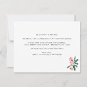 Waterverf Cactus We hebben New Home Cute Moving Aankondiging (Achterkant)