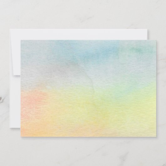 Waterverf cactus We hebben verplaatst Aankondiging (Achterkant)