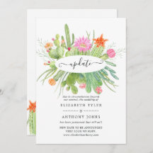 Waterverf Cactus Wedding Update