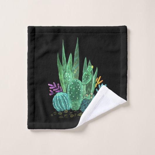 Waterverf, cactus werpen kussen bad handdoek (Wasdoekje)