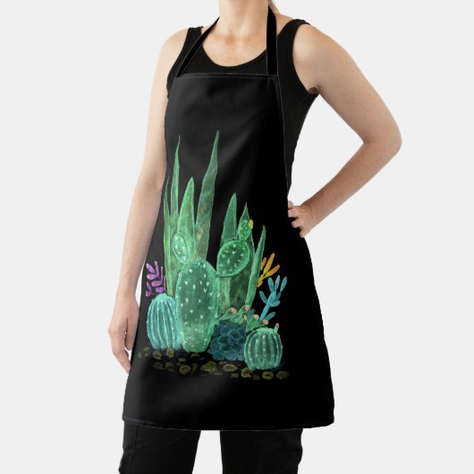 Waterverf, cactus werpen kussen schort (Insitu)