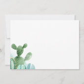 Waterverf cactussen koppels Baby shower Kaart (Achterkant)