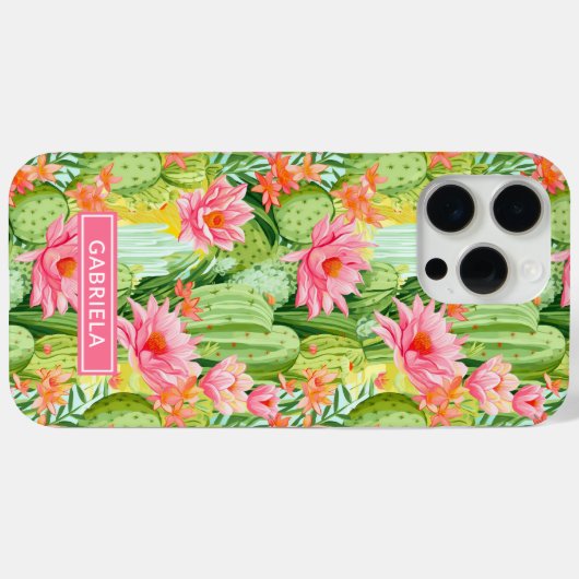 Waterverf Cactussen Persoonlijk Case-Mate iPhone Case (Achterkant (horizontaal))