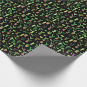 Waterverf Cactussen Plant Naadloze Achtergrond Cadeaupapier (Hoek)