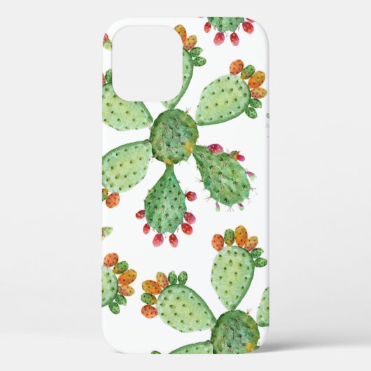 Waterverf Cactussen: Tropisch tuinpatroon. Case-Mate iPhone Case (Achterkant)