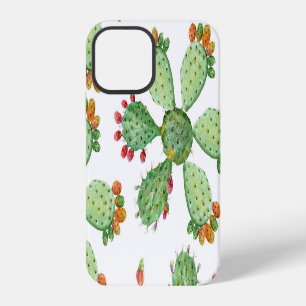 Waterverf Cactussen: Tropisch tuinpatroon. iPhone 12 Hoesje