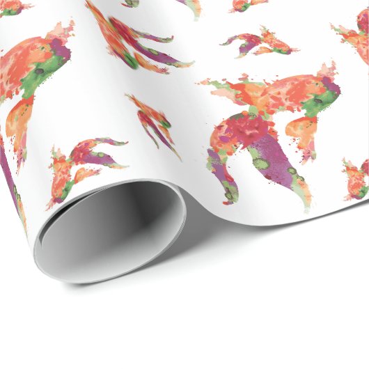 waterverf cadeaupapier (Rol Hoek)