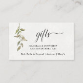 Waterverf Cadeauregister invoegen / Enclosure uitn Informatiekaartje (Voorkant)