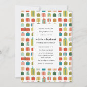 Waterverf Cadeaus Kerstfeest Uitnodiging (Voorkant)