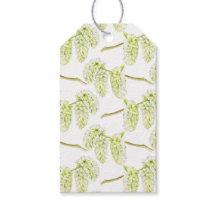 Waterverf cadeautje label groene wilgen