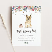  Waterverf Cairn Terrier Dog Verjaardag Kaart